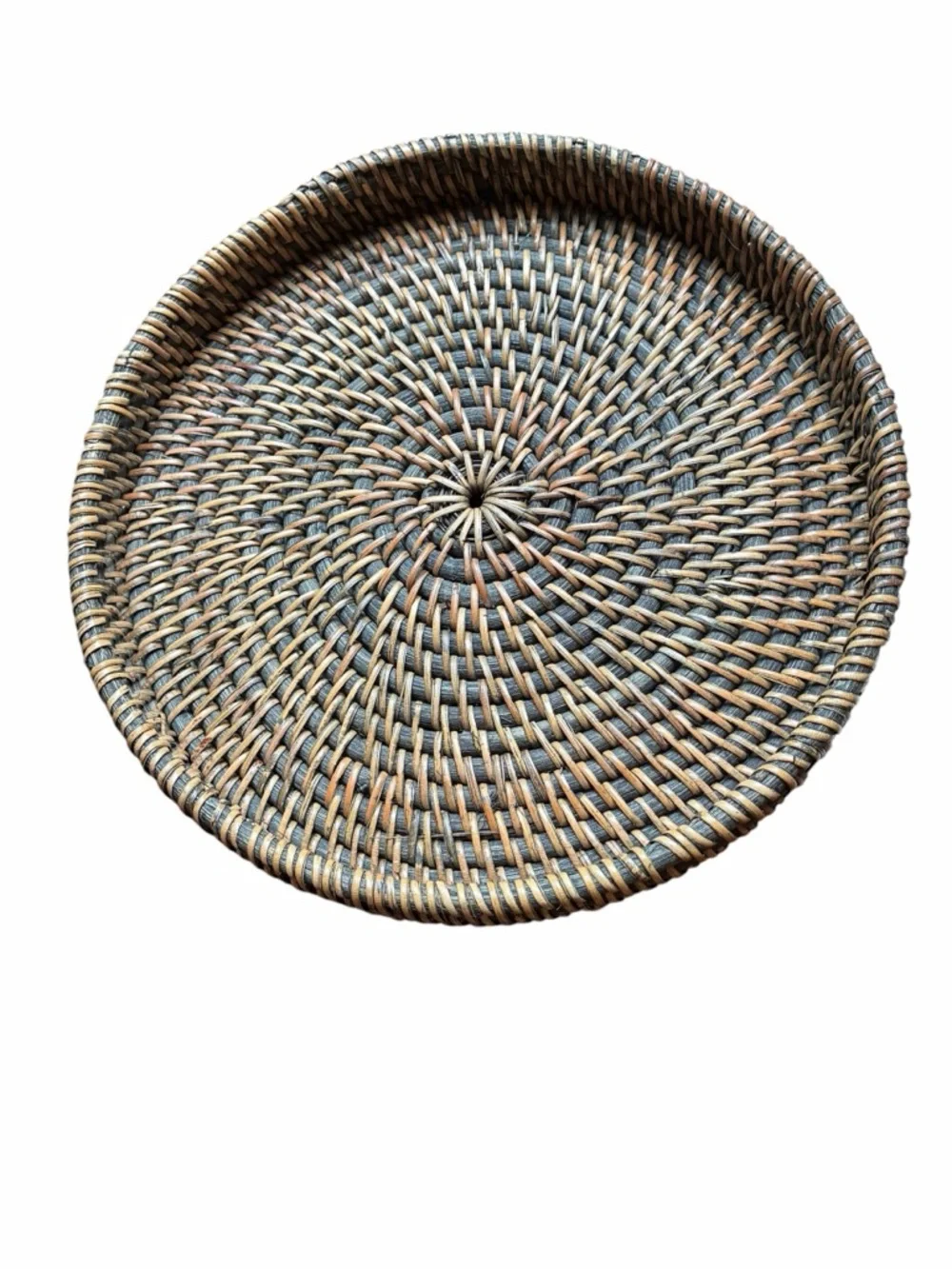 Rattan Handmade Basket with Lid Handles